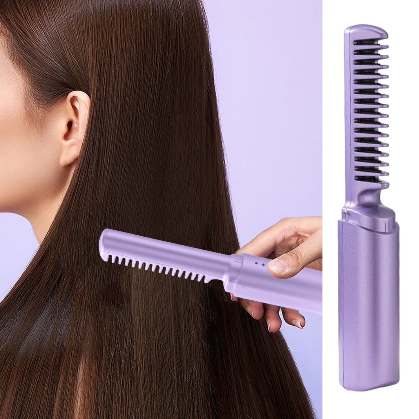 Portable mini heated comb